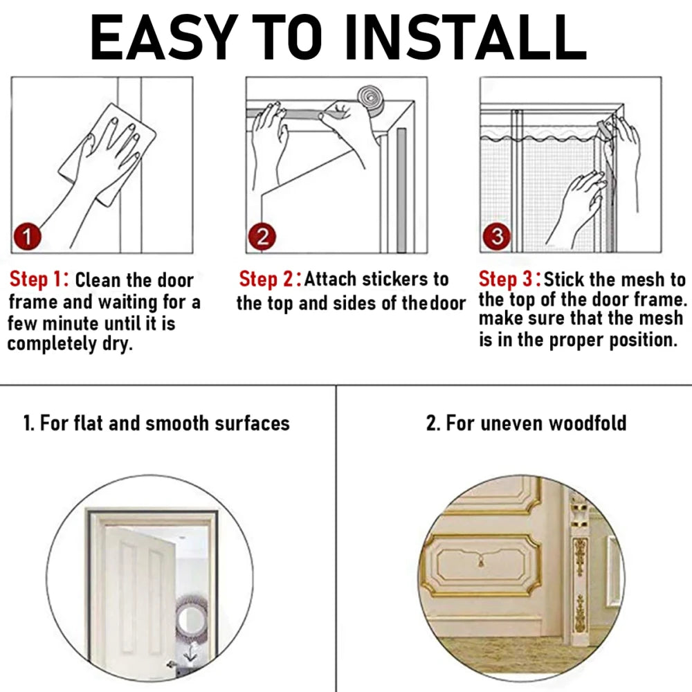 Magnetic Insect Screen Door
